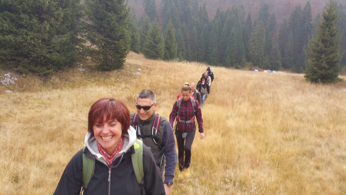 planinarenje grupa tempo